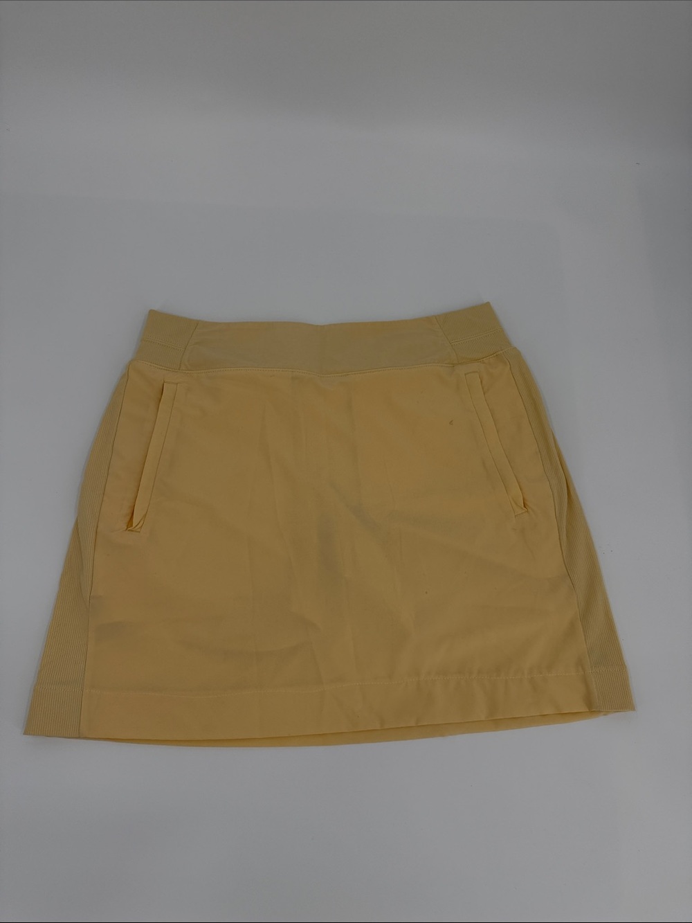 Athleta Yellow Women's Casual A-Line Skirt/ Skort Pickleball Tennis